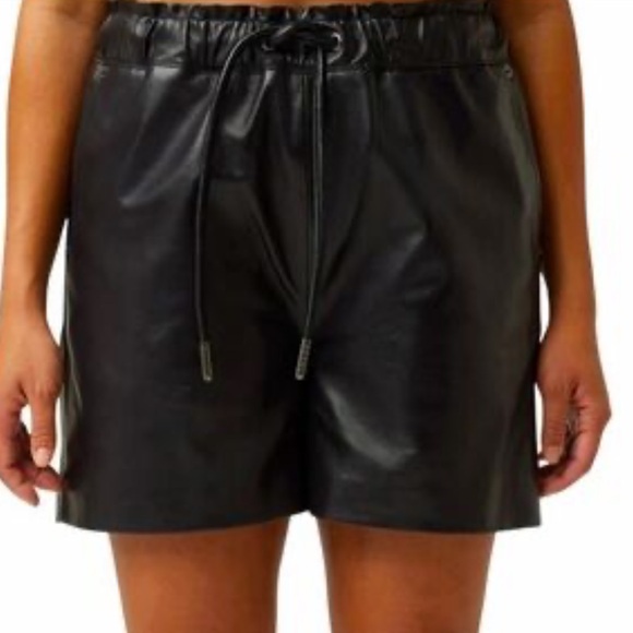 147. XLG REVOLVE Lita by Ciara Lamb Leather shorts nwt msrp 398.00